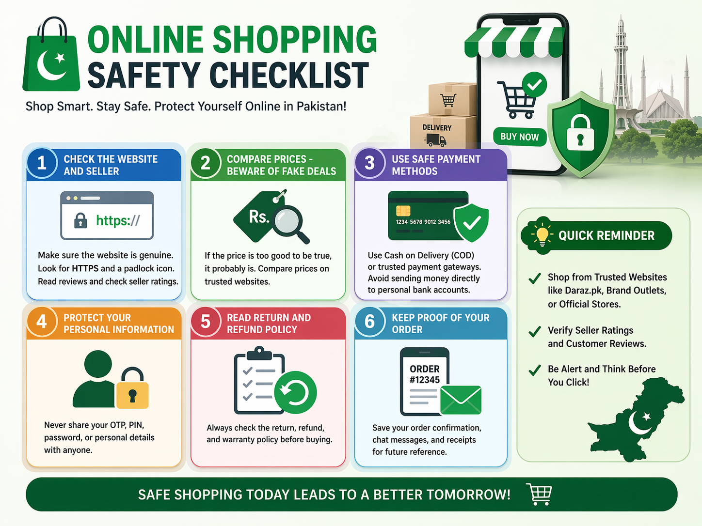COD vs Prepaid in Pakistan checklist to verify online stores