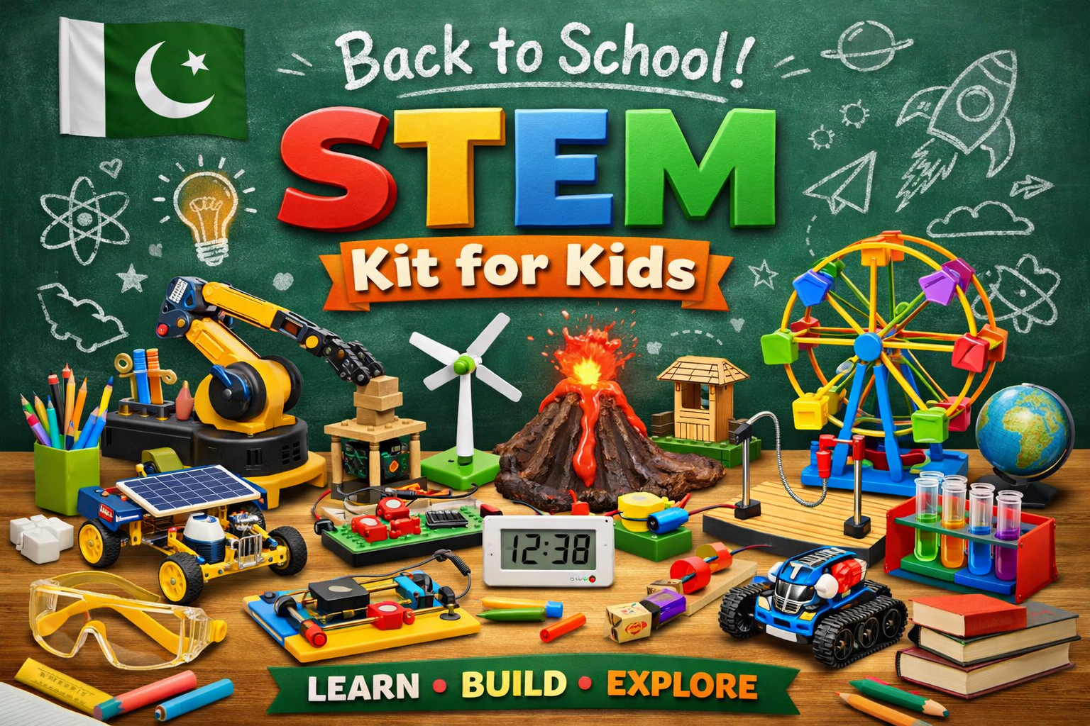 STEM educational toys in Pakistan for ages 8 to 12