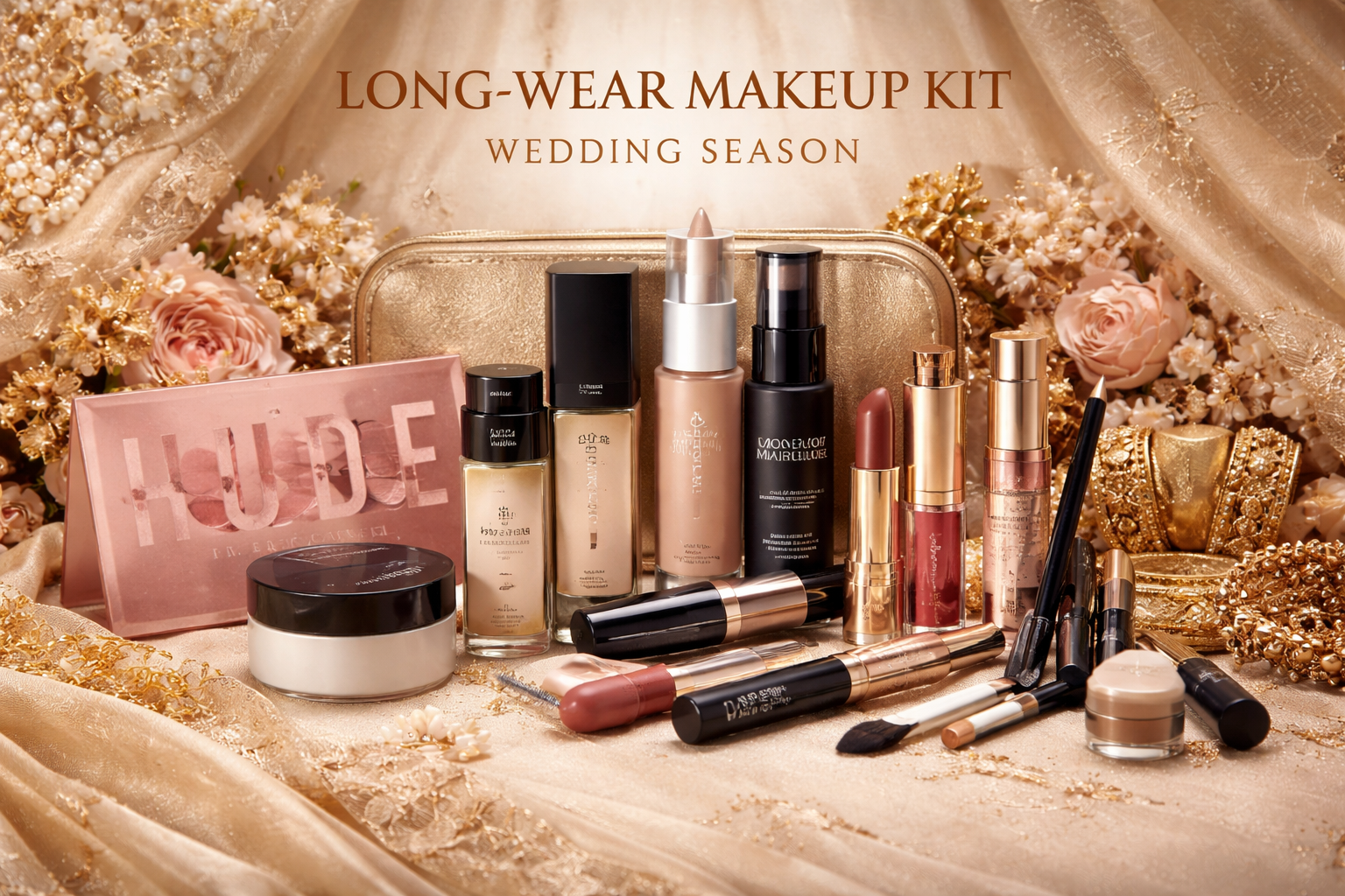 Decemberistan wedding shopping list long wear makeup essentials Pakistan