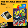 Front view of UNO All Wild Card Game 110 Playing Cards deck.