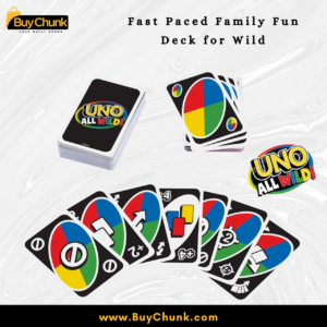 Family playing UNO All Wild during cozy at-home game night.