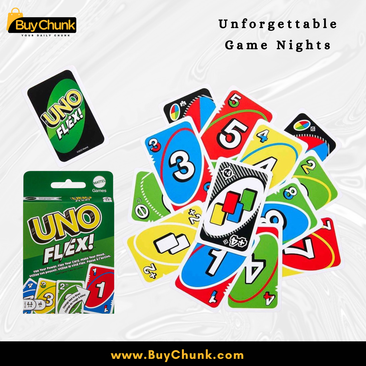 UNO Flex Card Game 112 Playing Cards | Imported Quality | Fast Paced Family Fun Game for Kids & Adults 3 UNO Flex Card Game 112 Playing Cards | Imported Quality | Fast Paced Family Fun Game for Kids & Adults - Image 3