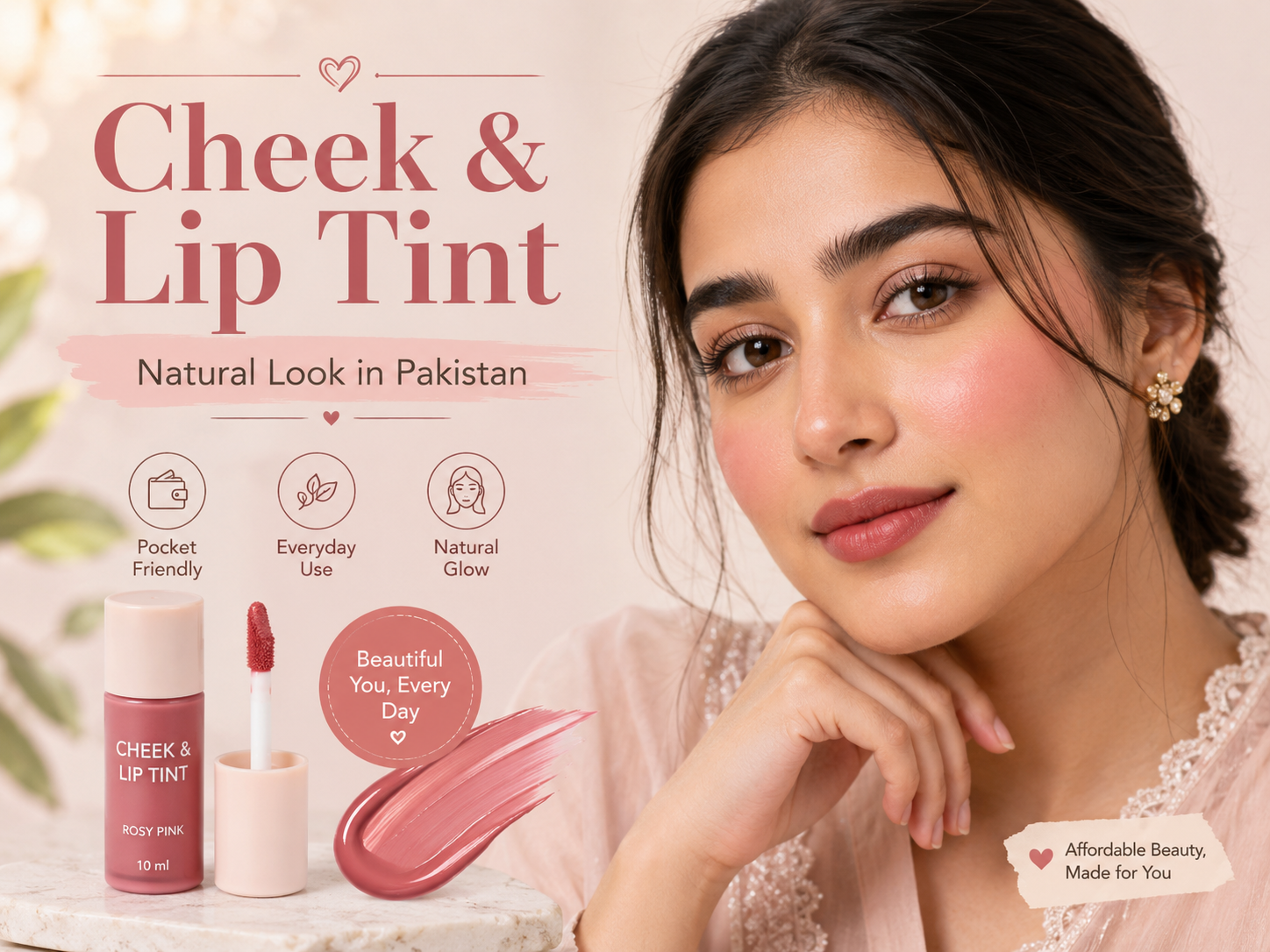 Best Makeup Under Rs 1500: Everyday Kit for Students & Working Women (Pakistan) 3 Best makeup under Rs 1500 cheek tint that works on lips