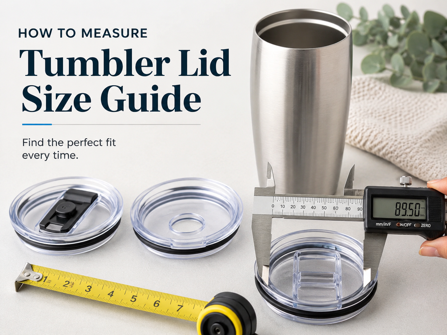 “how to measure tumbler lid size before buying tumbler accessories under Rs 500”