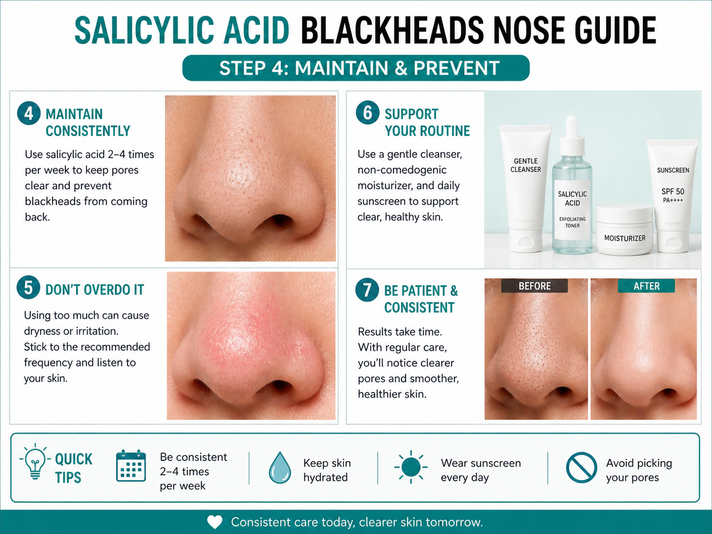 Salicylic acid for acne in Pakistan helps reduce blackheads on nose