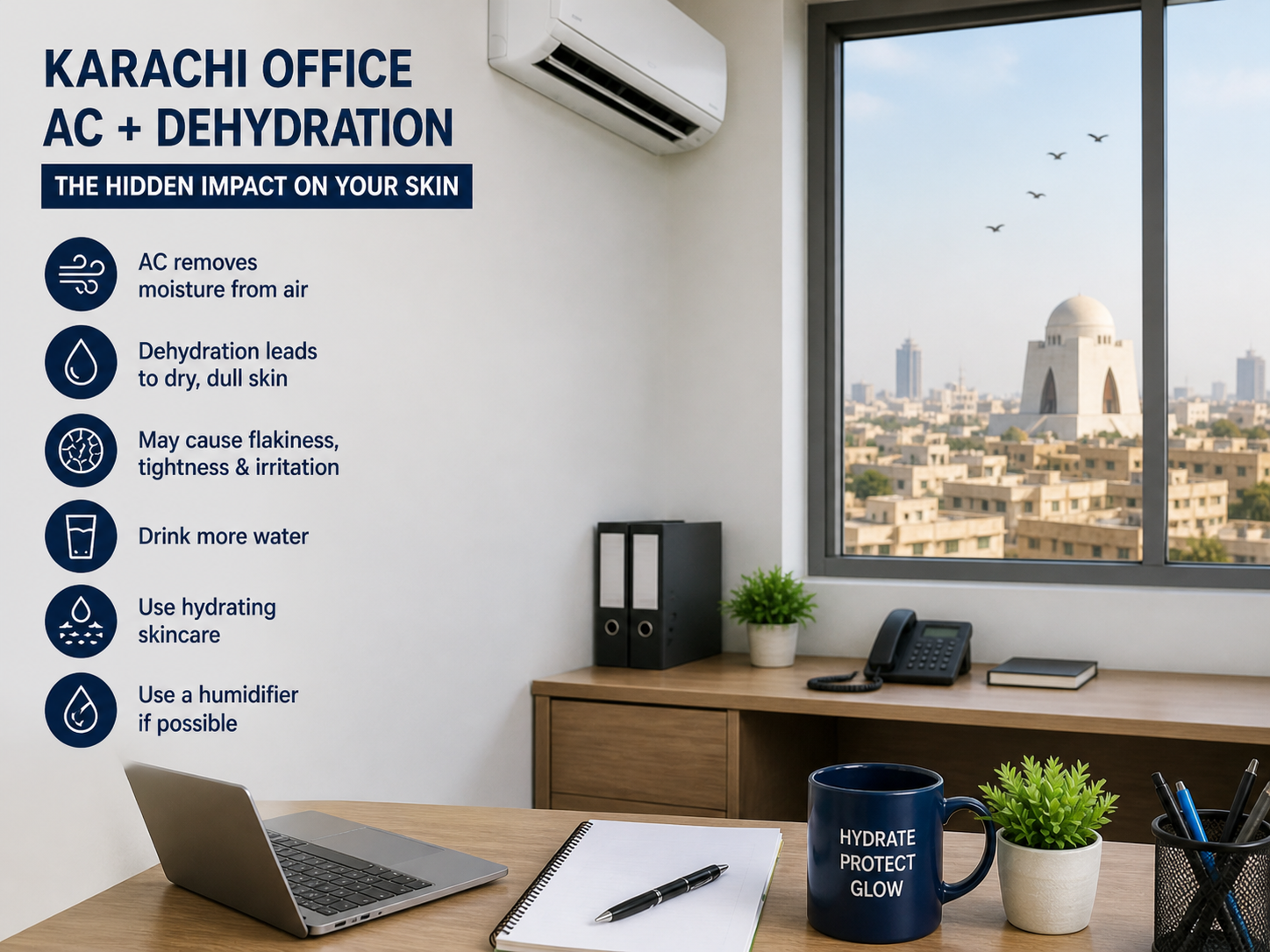 hyaluronic acid routine for AC office in Karachi