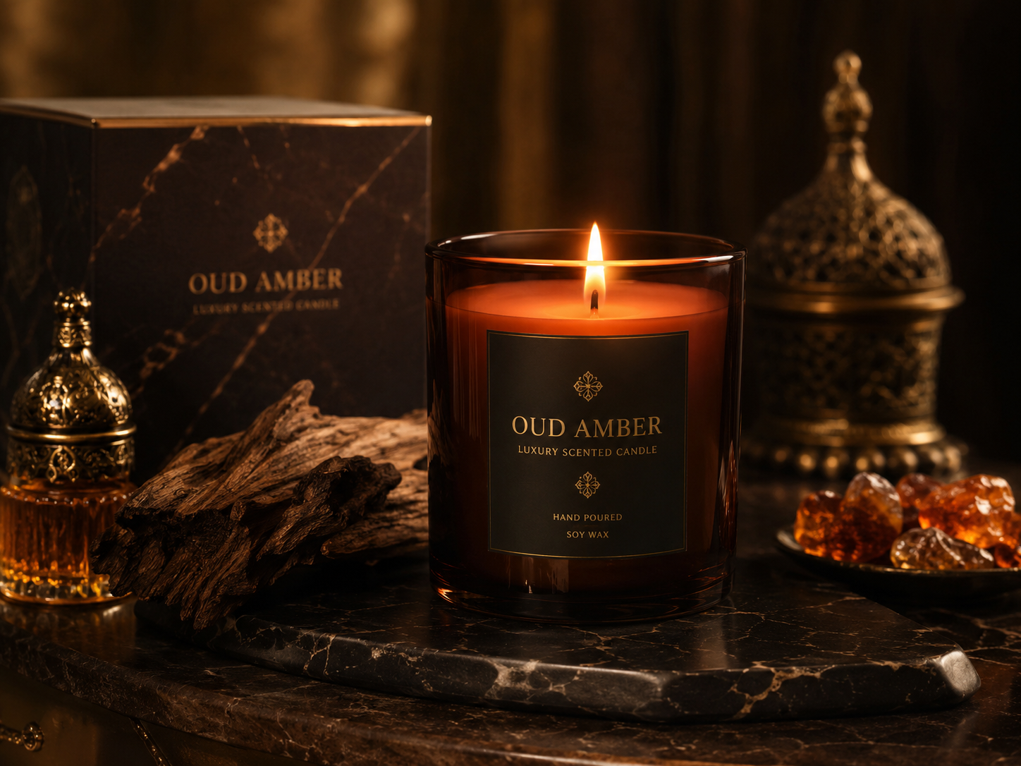 Scented Candles Under Rs 1500: Giftable Fragrances That Last 4 Scented Candles Under Rs 1500 oud amber candle luxury feel