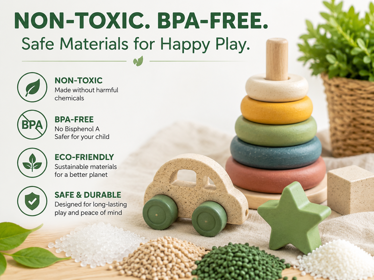 Non-toxic and BPA-free toy standards for children