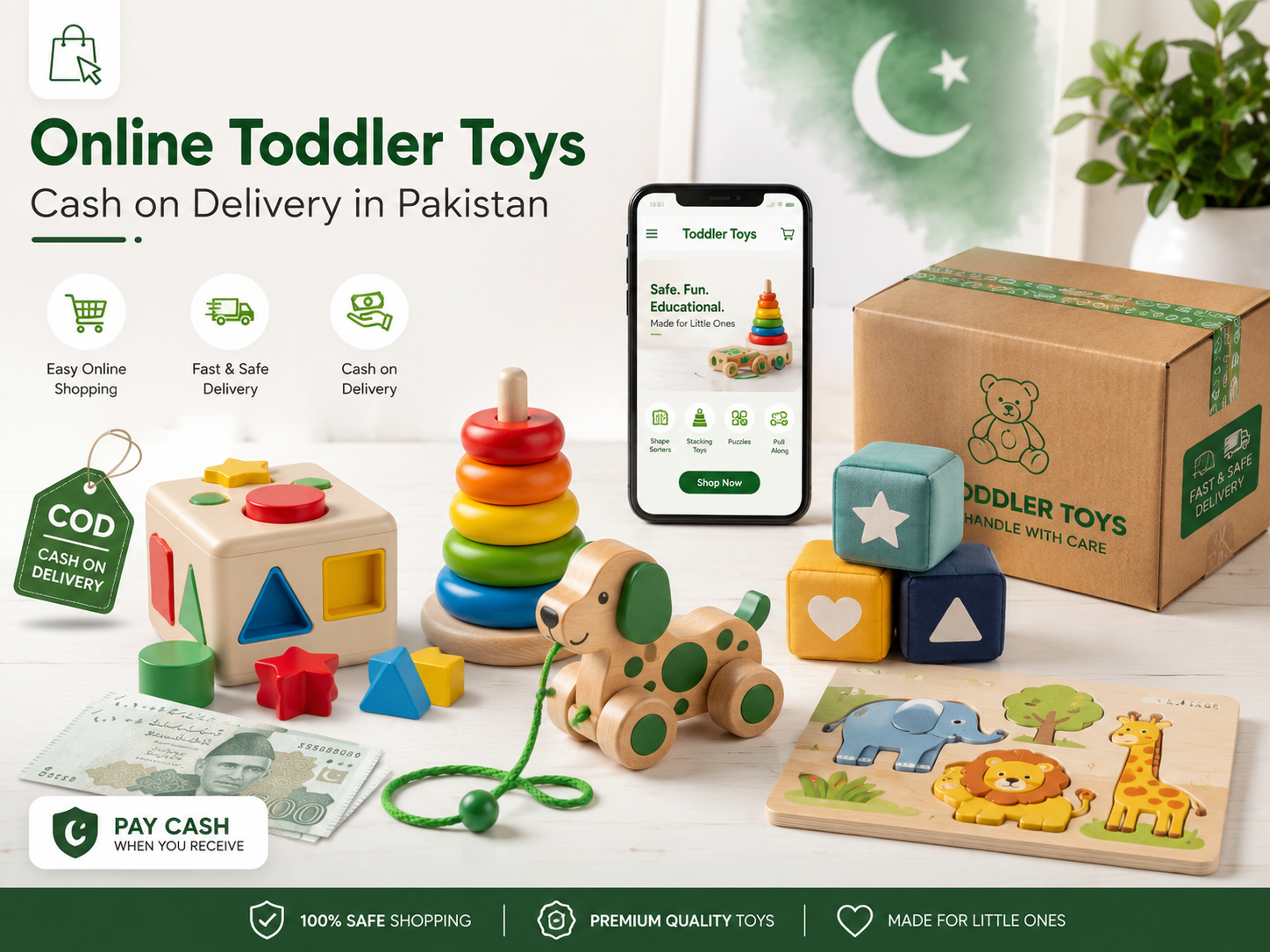 Safe gift toys for toddlers online shopping in Pakistan