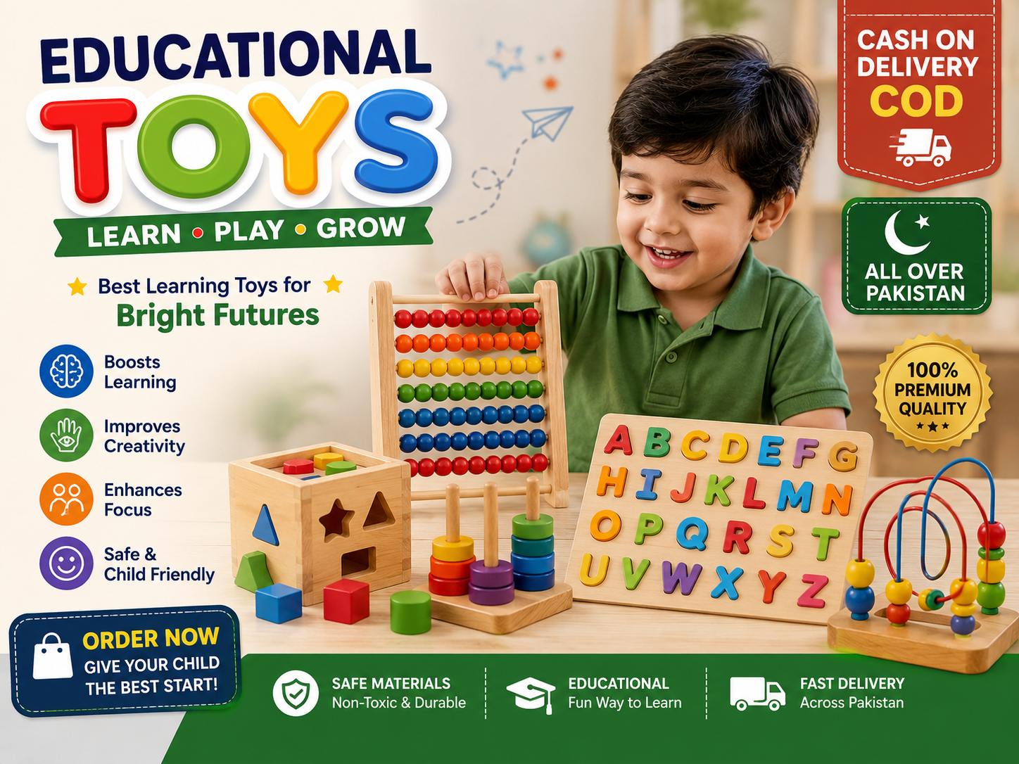 Screen-free family fun toys available with COD in Pakistan