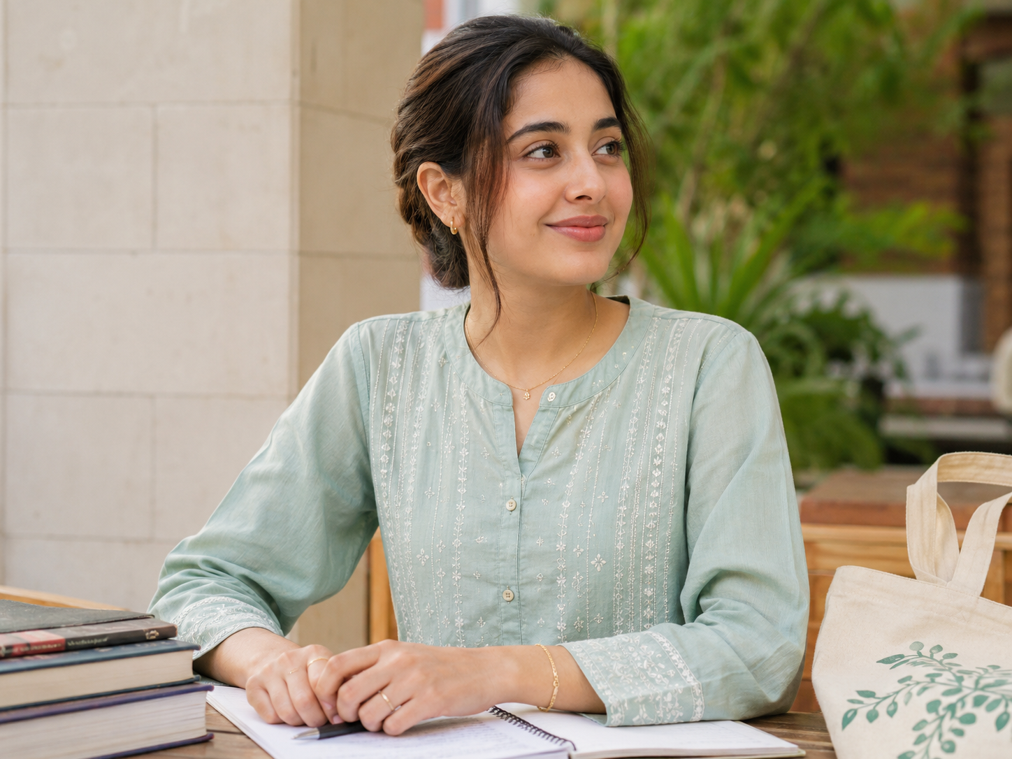 Minimalist Daily Wear Jewelry for Students styled with kurti and jeans