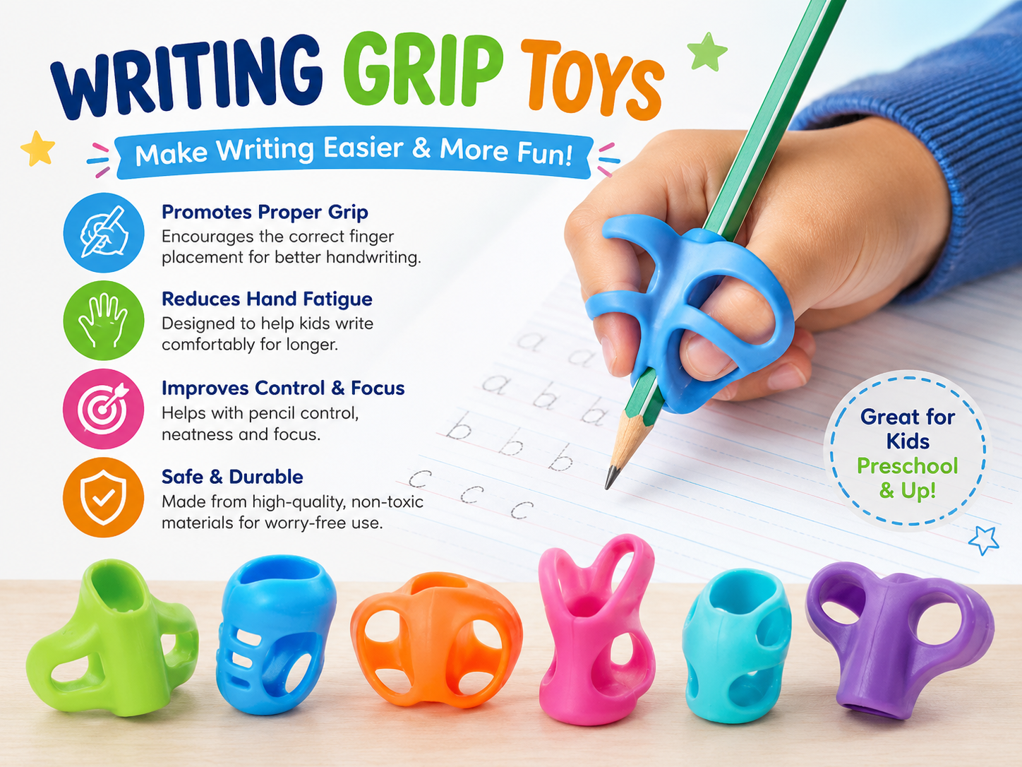 Fine motor skills toys for writing grip practice
