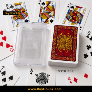 Alternative view of Imported Burgundy Red Plastic Playing Cards | Premium Quality Cards In Pakistan | Waterproof Playing Cards With Box