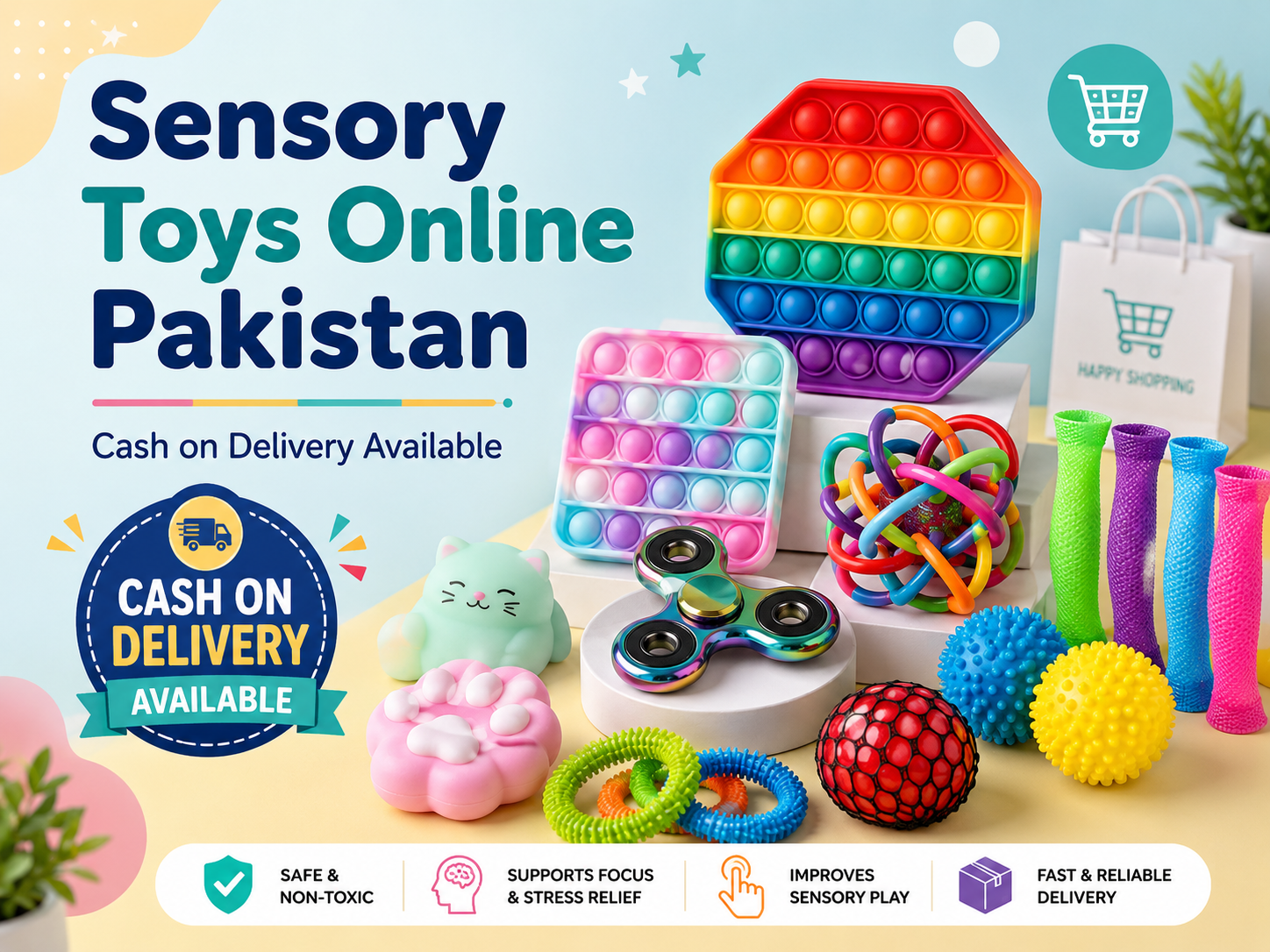 Sensory toys online in Pakistan with COD