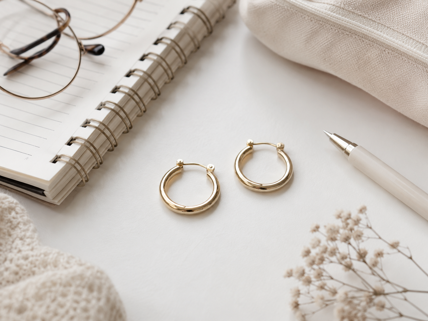 Comfortable small hoops for Minimalist Daily Wear Jewelry for Students