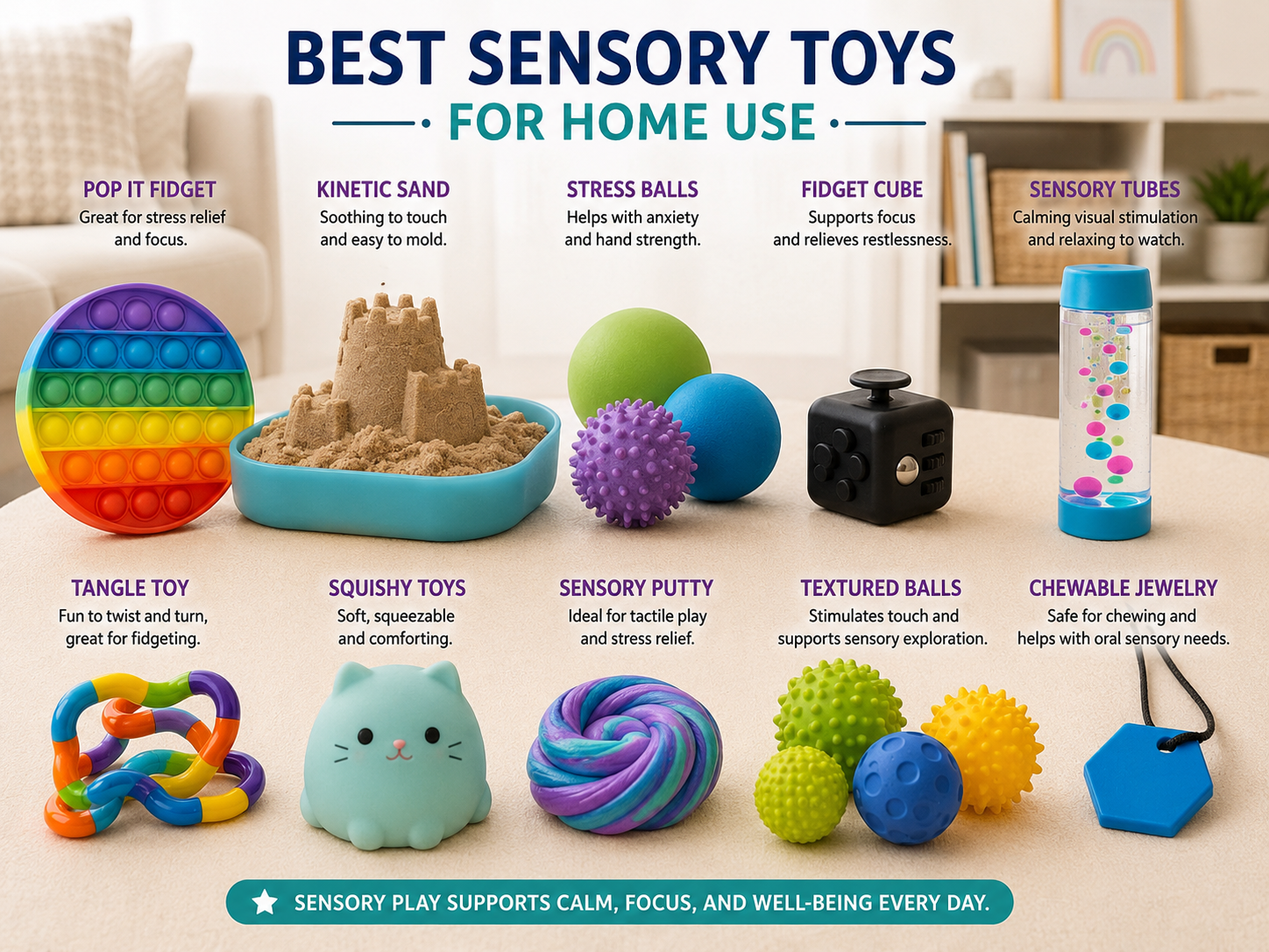 Best sensory toys for home use and regulation