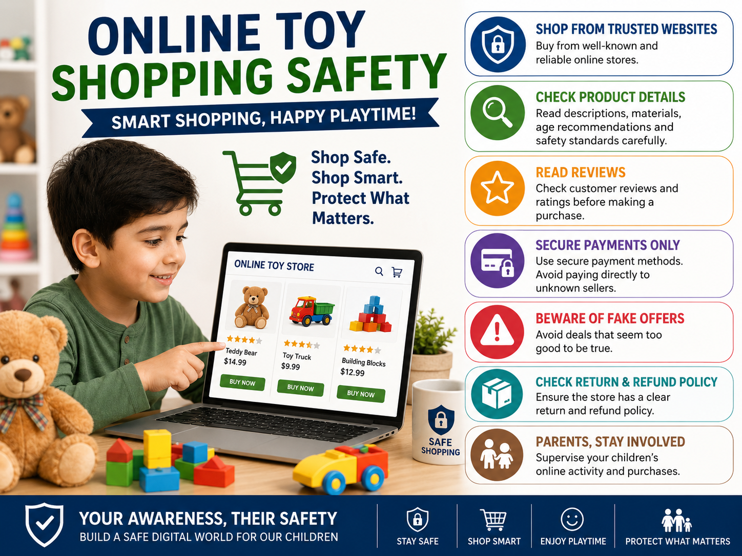 Toy standards checklist for online toy shopping in Pakistan