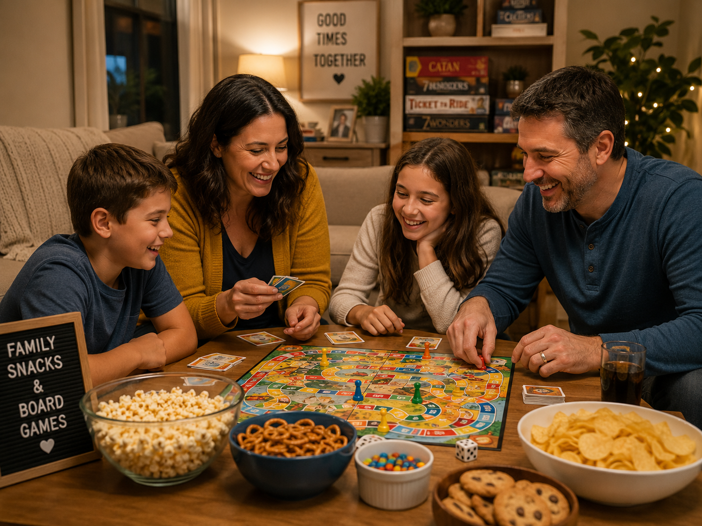 How to Start a Weekly Family Game Night: Simple System 5 weekly family game night snacks and board games