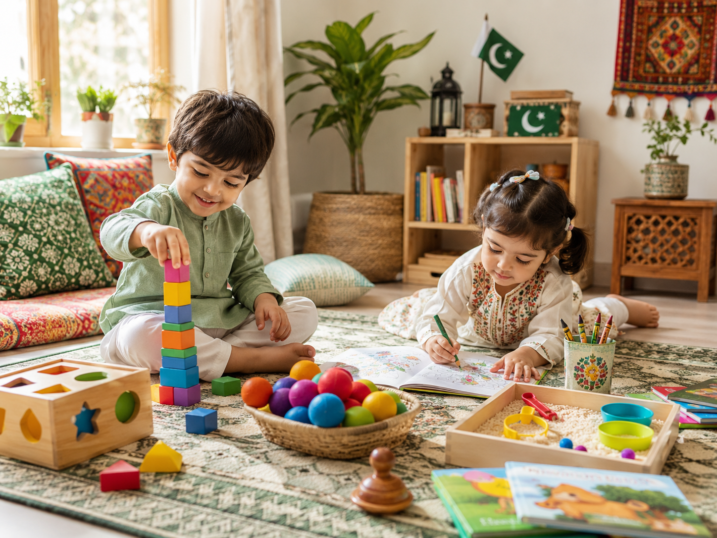 Toddler indoor activities for kids in Pakistan