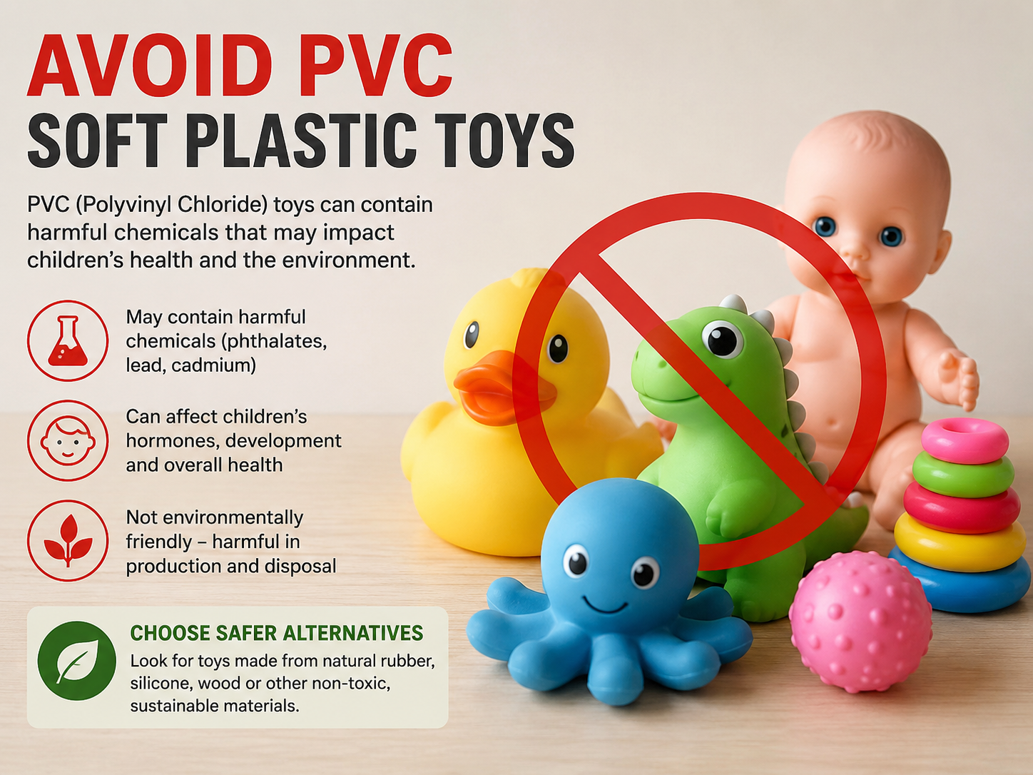 non-toxic toys in Pakistan avoid PVC soft plastic chemical smell