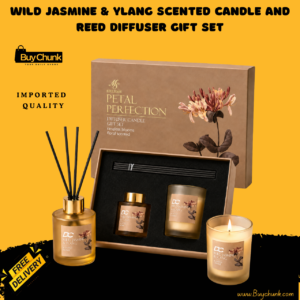 Home 160 Wild jasmine ylang candle and reed diffuser gift set for Pakistani homes