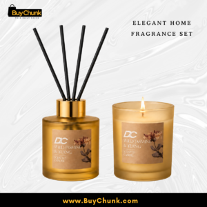Home 159 Floral candle and reed diffuser set displayed for elegant home fragrance