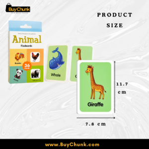 Home 114 Whale and giraffe flashcards with bold pictures and clear English labels.