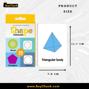 Educational Shape Flashcards for Kids | 36 Educational Learning Cards for Toddlers | Vocabulary Learning Flashcards 5 Semicircle, round, square and triangle cards for shape recognition activities.