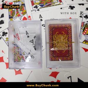 Imported Burgundy Red Plastic Playing Cards | Premium Quality Cards In Pakistan | Waterproof Playing Cards With Box 5 Durable plastic playing cards ideal for poker rummy and bridge in Pakistan.