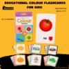 Educational Colour Flashcards for Kids box with colourful learning card design.