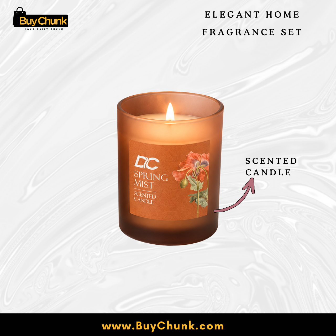 Spring Mist Scented Candle and Reed Diffuser Gift Set | Premium Imported Home Fragrance Set 4 Spring Mist Scented Candle and Reed Diffuser Gift Set | Premium Imported Home Fragrance Set - Image 4