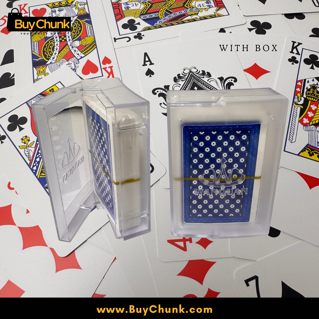 Royal Blue Plastic Playing Cards | Premium Quality Cards In Pakistan | Waterproof Playing Cards With Box 4 Royal blue card deck suitable for rummy, poker and casual gatherings