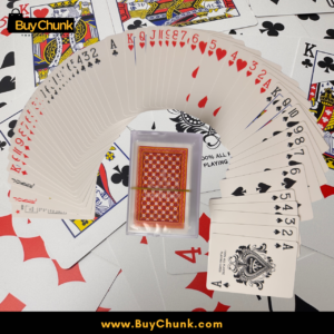 Royal Red Plastic Playing Cards | Premium Quality Cards In Pakistan | Waterproof Playing Cards With Box 9 Royal red cards ready for friends and family game night entertainment