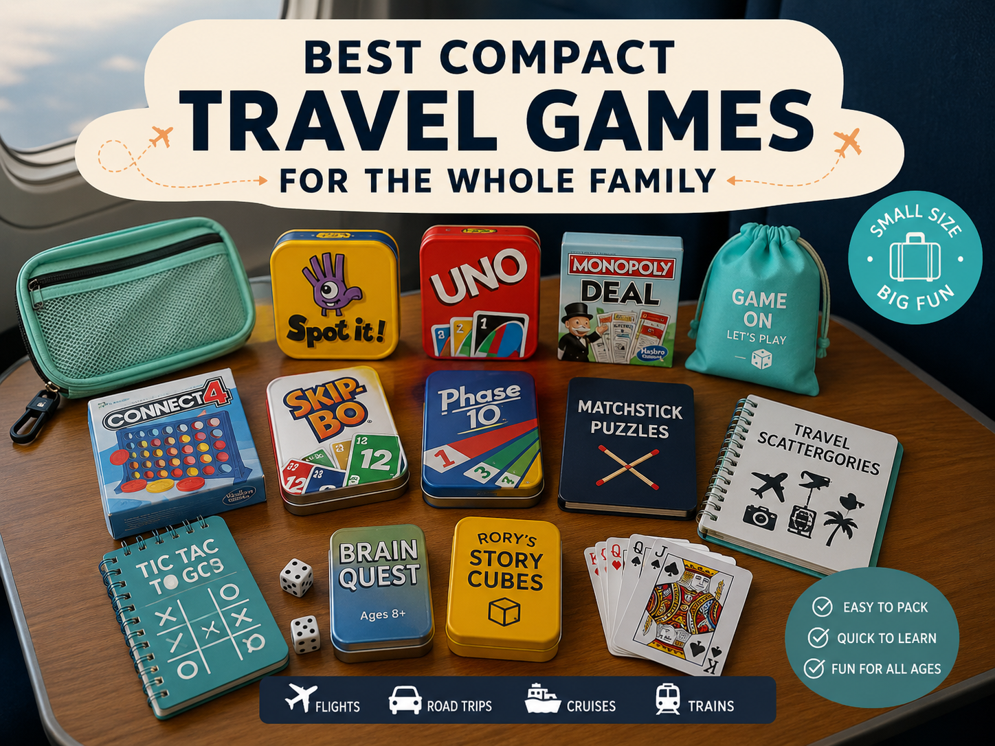 Best travel-friendly games for children and adults