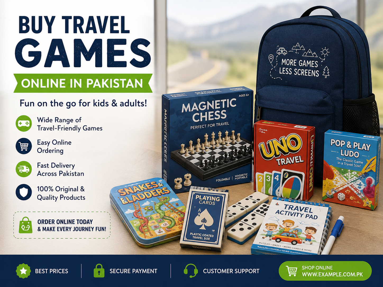 Buy travel-friendly games online in Pakistan