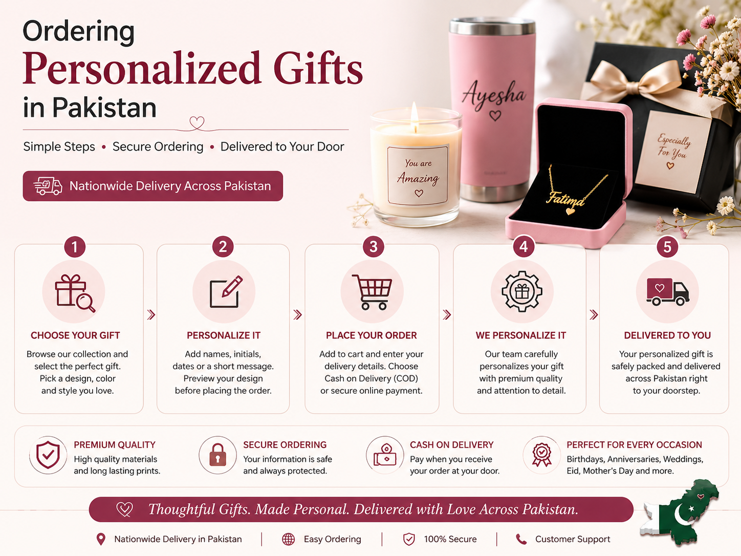 Ordering personalized gifts in Pakistan online