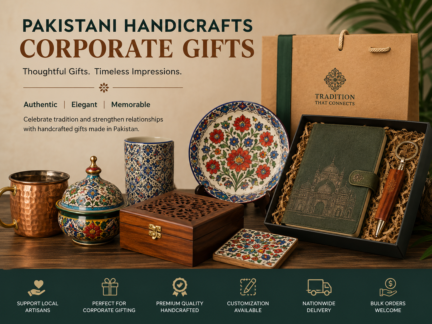 Corporate gift ideas in Pakistan using local handicrafts