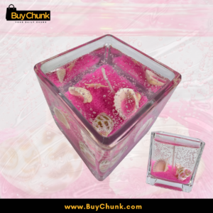 Pink Seashell Gel Scented Candle in Square Glass | Decorative Gel Candle 5 www.Buychunk.com 1280 x 1280 px 1 7