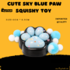 Cute pastel cloud paw squishy toy with a soft slow-rising design