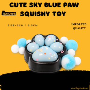 Cute pastel cloud paw squishy toy with a soft slow-rising design