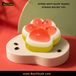 Alternative view of Cute Watermelon Paw Squishy Toy | Relaxing Squeeze Fidget
