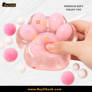 Transparent paw stress toy suitable for gifting and sensory play in Pakistan