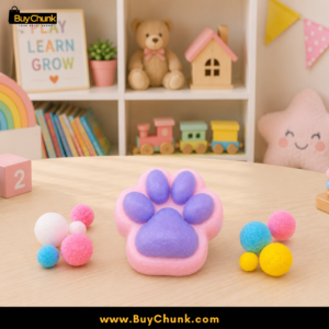 Lavender and pink kawaii squishy accessory for desks and gift baskets
