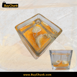 Seashell scented candle displayed as elegant home décor for bedrooms and lounges