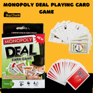 Monopoly Deal Playing Card Game front box for family entertainment in Pakistan