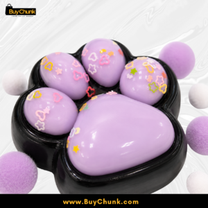 Cute paw-shaped squishy toy designed for gentle stress relief and relaxation