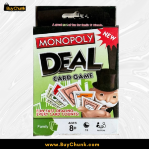 Monopoly Deal Playing Card Game for Fast Family Fun | Fast 15-Minute Property Trading Game for 2–5 Players-uno 7 Purple Deal Breaker action card shown with additional Monopoly playing cards