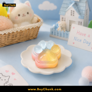 Slow-rising cloud paw squishy with an adorable pastel finish