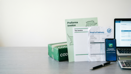 Payment documentation in Pakistan with proforma invoice, tax invoice and proof of delivery