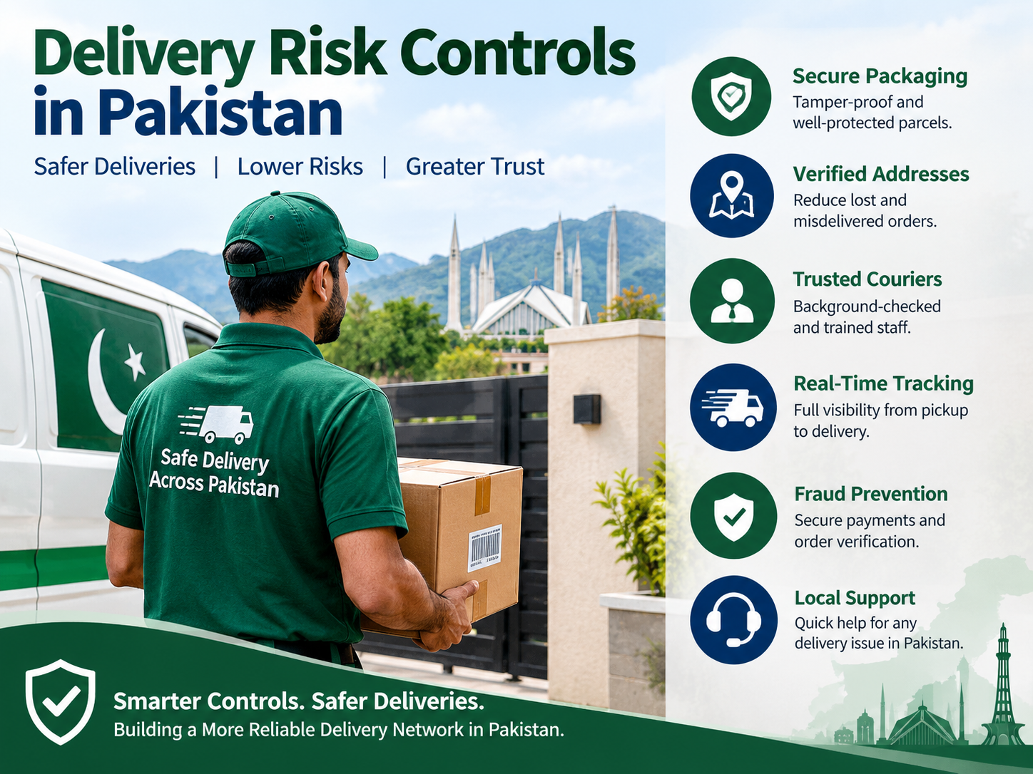 Risk controls for delivery across Pakistan